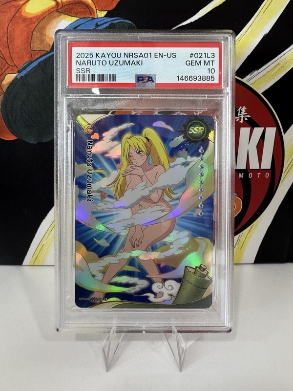 PSA 10 2025 Kayou Naruto Uzumaki  NRSA01-SSR-021L3 EN-US GEM MINT