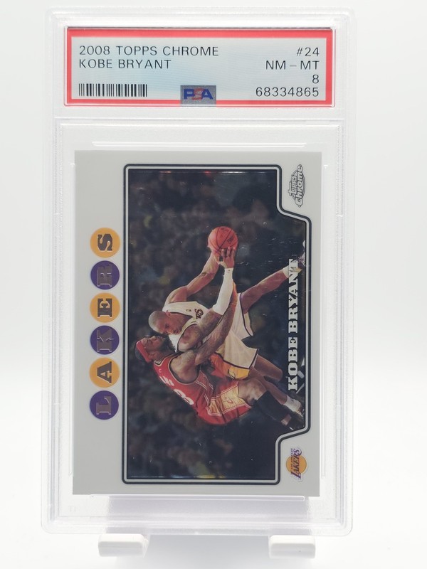 KOBE BRYANT 2008-09 TOPPS CHROME #24 LAKERS PSA 8 Q6638