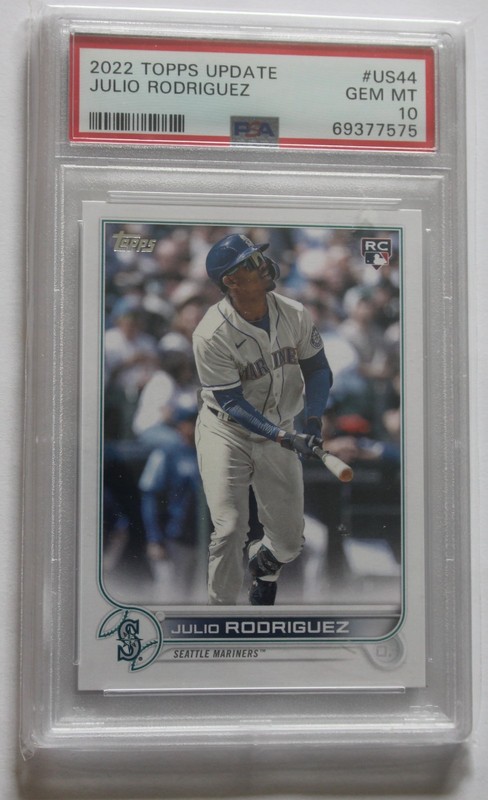 2022 TOPPS UPDATE JULIO RODRIGUEZ #US44 PSA 10 RC