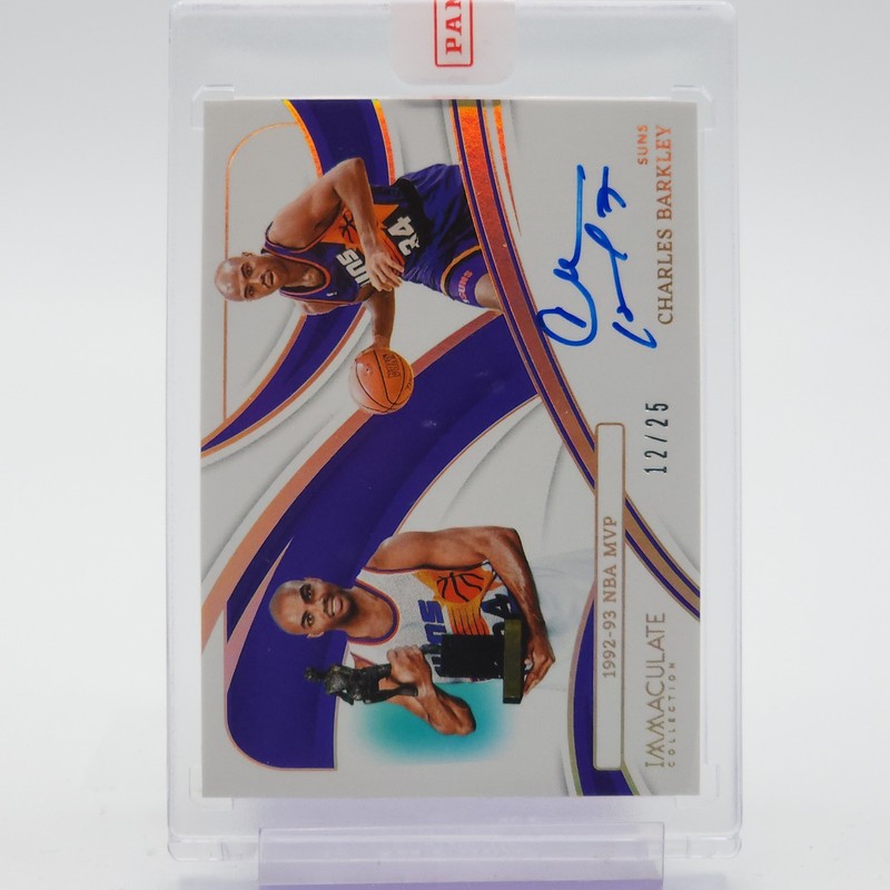 CHARLES BARKLEY 2023-24 IMMACULATE AWARD WINNERS AUTO /25 #IAW-CHA SUNS Q5580