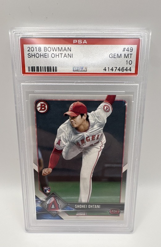 2018 Bowman - Shohei Ohtani #49 (RC) - PSA 10 GEM MINT
