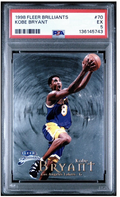 1998 Fleer Brilliants KOBE BRYANT PSA 5