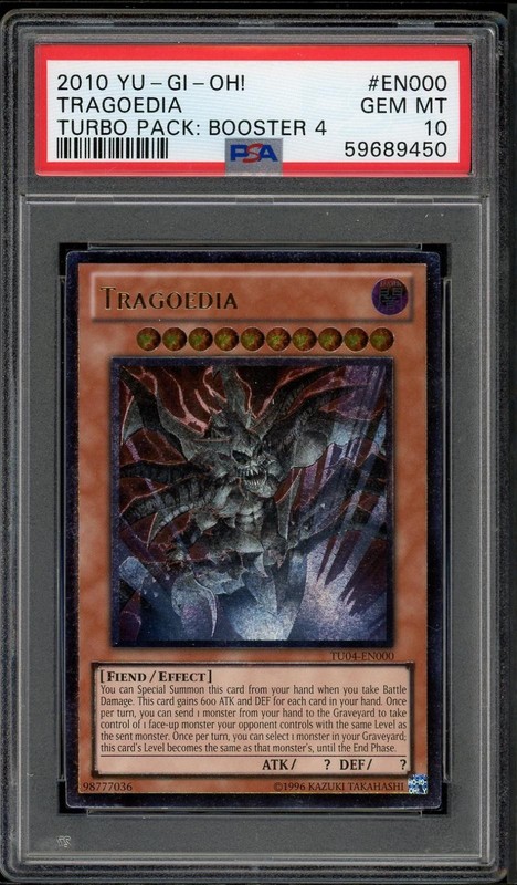 Tragoedia TU04-EN000 Ultimate Rare Yugioh PSA 10 *450