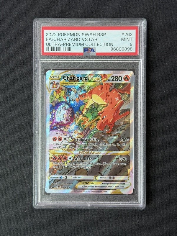 Pokemon 2022 BSP FA Charizard VSTAR Ultra-Premium Collection SWSH262 PSA Mint 9