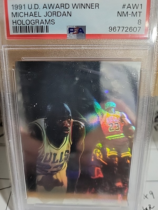 1991-92 Upper Deck Michael Jordan Award Winner Holograms #AW1 PSA 8