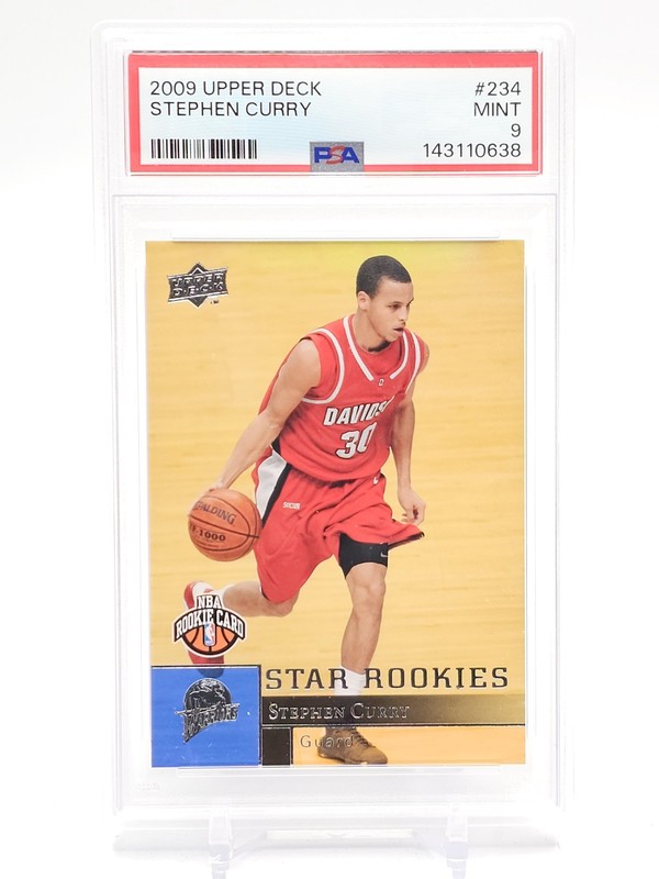 STEPHEN CURRY 2009-10 UPPER DECK #234 ROOKIE WARRIORS PSA 9 Q0004