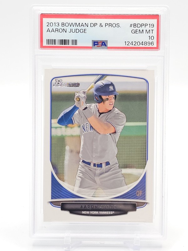AARON JUDGE 2013 BOWMAN DP & PROS #BDPP19 YANKEES ROOKIE PSA 10 Q0004