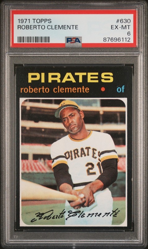 1971 TOPPS #630 ROBERTO CLEMENTE PSA 6
