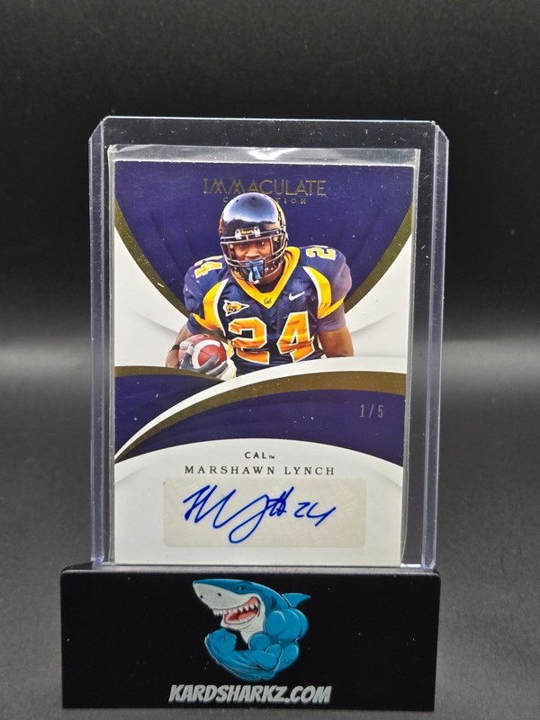2018 Panini Immaculate Collegiate Marshawn Lynch Auto /5 