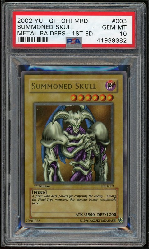Summoned Skull MRD-003 1st Edition Ultra Rare Yugioh PSA 10 *382