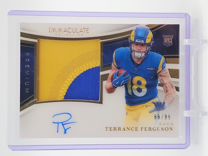 TERRANCE FERGUSON 2025 IMMACULATE PREMIUM ROOKIE RPA PATCH AUTO /99 Q3901