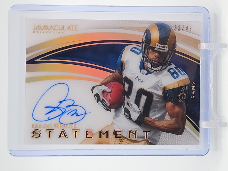 ISAAC BRUCE 2025 IMMACULATE STATEMENTS AUTO /49 #SS-IBE RAMS Q3901