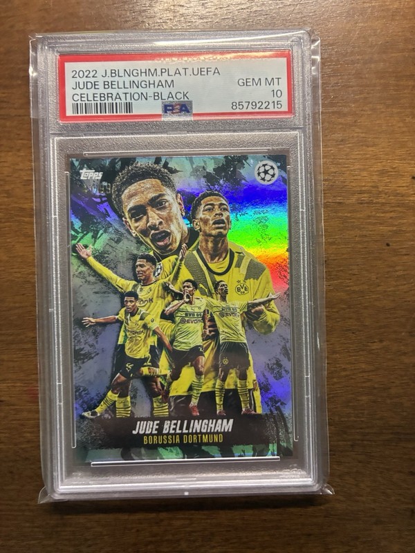 2022 Bellingham Platinum Set Jude Bellingham Celebration Black /99 PSA 10