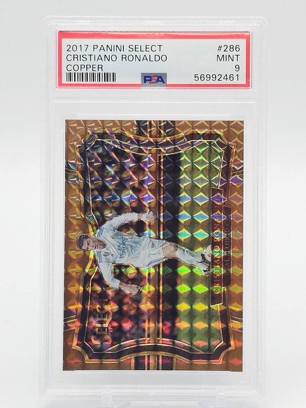 CRISTIANO RONALDO 2017-18 SELECT COPPER /49 #286 REAL MADRID PSA 9 Q6159