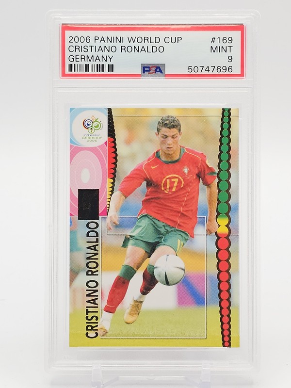CRISTIANO RONALDO 2006-07 PANINI WORLD CUP GERMANY #169 PORTUGAL PSA 9 Q6159