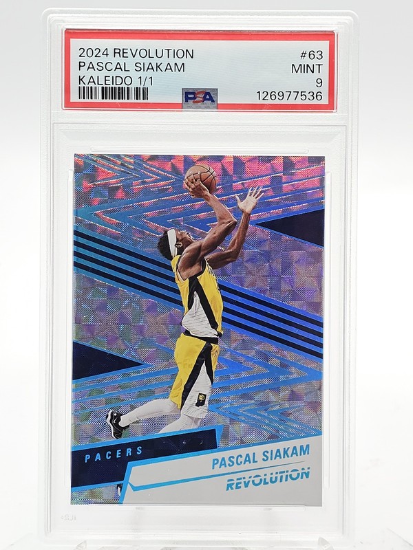 PASCAL SIAKAM 2024-25 REVOLUTION KALEIDO 1/1 SSP #63 PACERS PSA 9 Q7056