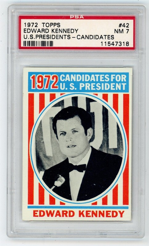 1972 Topps HUBERT HUMPHREY #38 Presidents Vintage PSA 8 NM-MINT M01