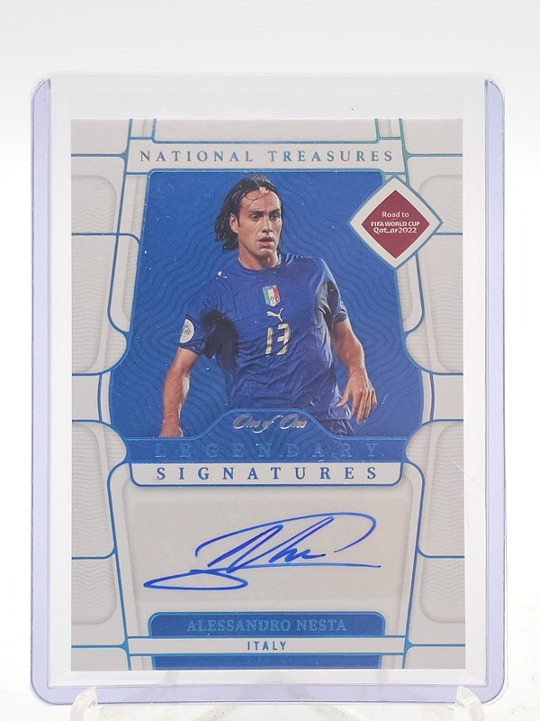 ALESSANDRO NESTA 2022-23 NATIONAL TREASURES CUP LEGENDARY PLATINUM 1/1 Q5332