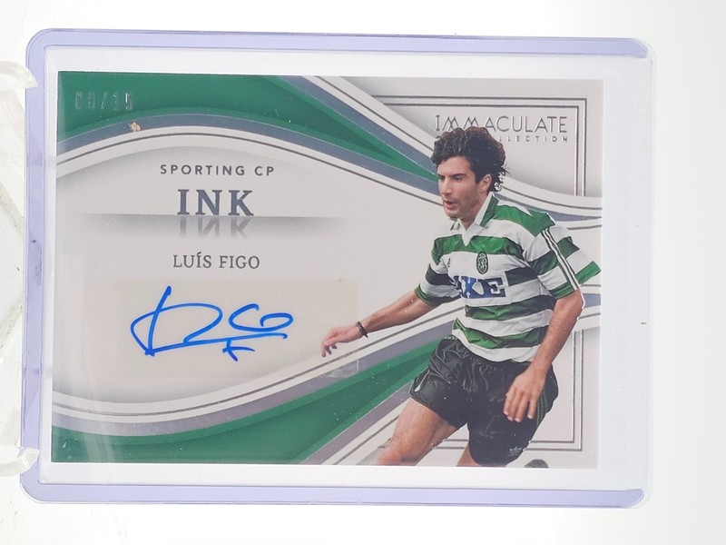 LUIS FIGO 2023-24 IMMACULATE COLLECTION INK AUTO SILVER /15 #IK-LF Q5332