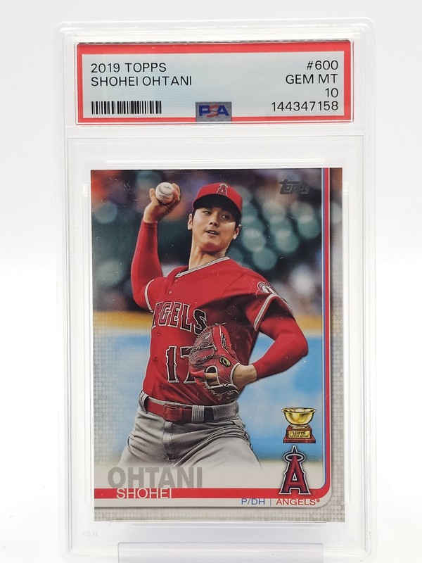 SHOHEI OHTANI 2019 TOPPS SERIES 2 BASEBALL #600 LOS ANGELES ANGELS PSA 10 Q0282