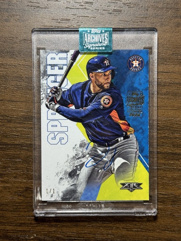 GEORGE SPRINGER 2024 2019 Topps Archives Signature Series Auto 1/1
