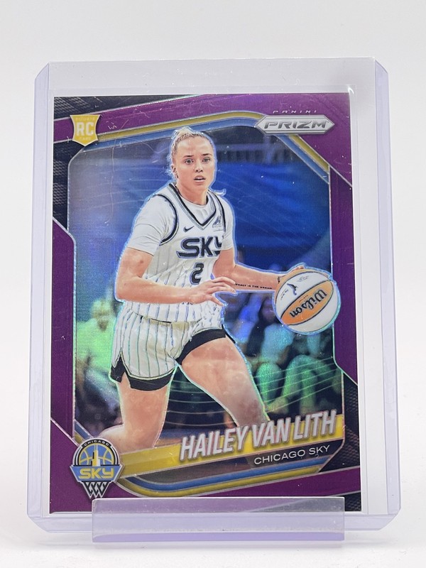 HAILEY VAN LITH 2025-26 PRIZM WNBA PURPLE ROOKIE /149 #2 SKY Q5908