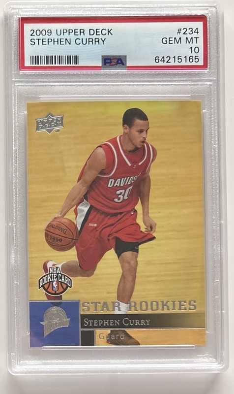 STEPHEN CURRY 2009 Upper Deck #234 Rookie Card RC PSA 10 Gem Mint Warriors