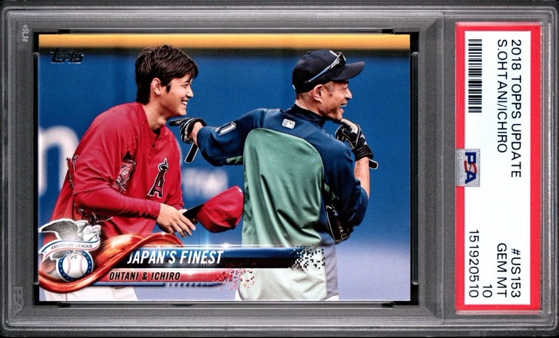 SHOHEI OHTANI ICHIRO 2018 TOPPS UPDATE US153 🇯🇵 ROOKIE 📈 PSA 10 💎 GEM MINT