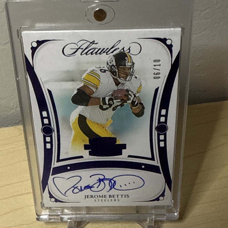 2024 Panini Flawless JEROME BETTIS Autograph Champions Signature BLUE  Auto #/10