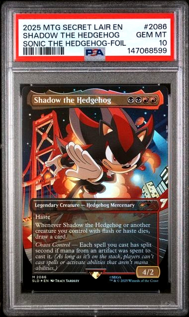 2025 Magic the Gathering Secret Lair Shadow Hedgehog Foil #2086 PSA 10 Gem Mint