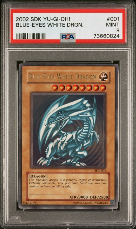 Blue Eyes White Dragon SDK-001 Ultra Rare Yugioh PSA 9 *824