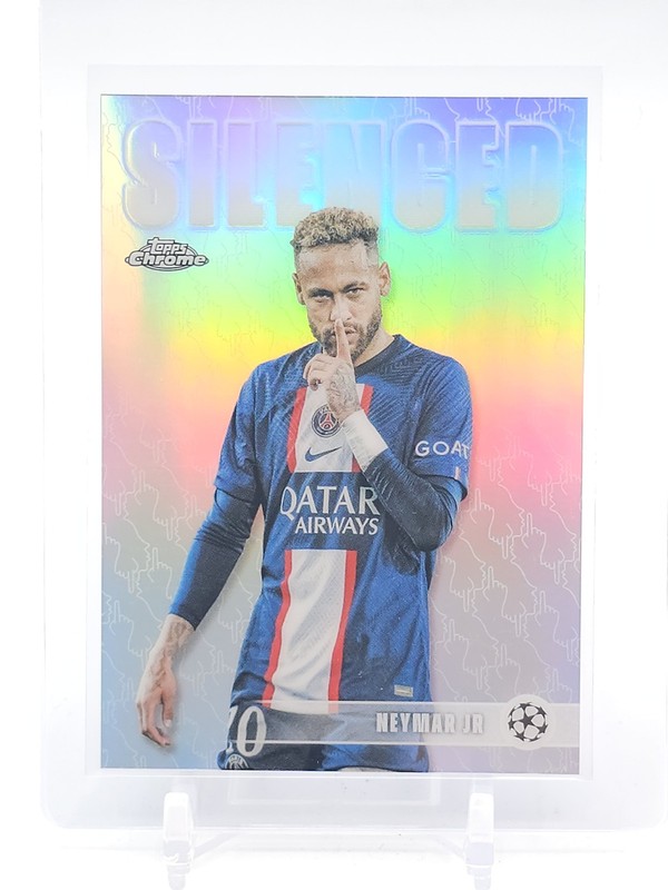 NEYMAR JR 2026-27 TOPPS CHROME UCL SILENCED REFRACTOR SSP #SHH-1 PSG Q2754