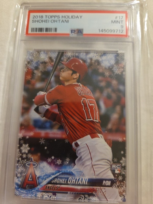 2018 Topps Holiday Shohei Ohtani #HMW17 (RC) PSA 9