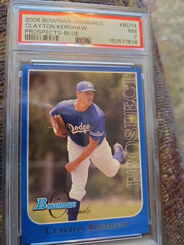 2006 Bowman Originals Clayton Kershaw #BO13 Blue /249 (RC) PSA7 Limited Pop!!