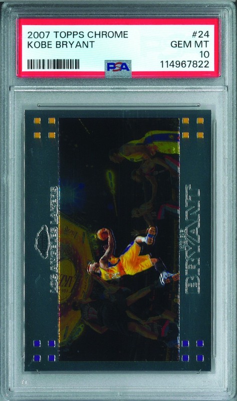 PSA 10 KOBE BRYANT 2007-08 TOPPS CHROME #24 GEM MINT LA LAKERS LOW-POP NEW SLAB!