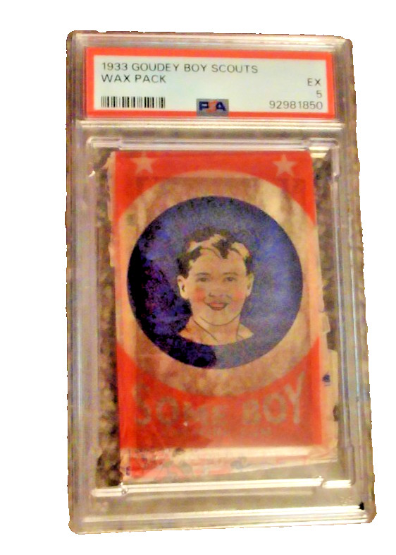 1933 Goudey Gum Boy Scout Gum Unopened Card 2nd----- Highest PSA 5 RARE RARE