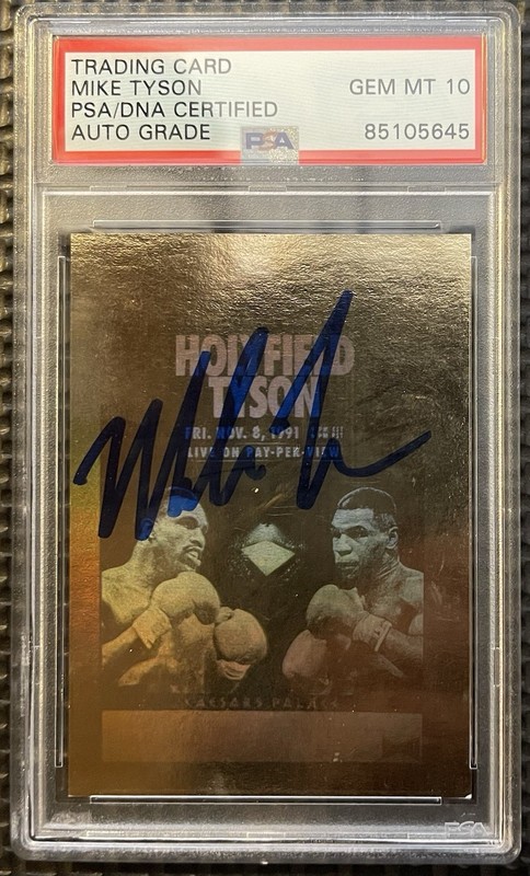 Kayo Holograms Mike Tyson Vs Evander Holyfield AUTOGRAPH PSA 10 POP 1 eBay 1/1
