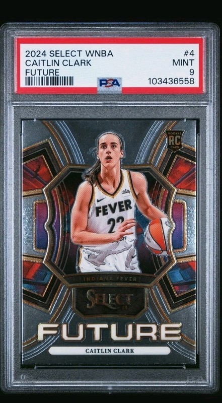 Caitlin CLARK 2024 Panini Select FUTURE 4 RC PSA 9 Indiana Fever! 3A
