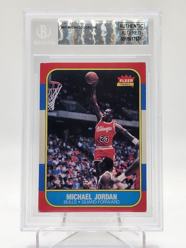 MICHAEL JORDAN 1986-87 FLEER ROOKIE #57 BULLS BGS AUTHENTIC Q5966