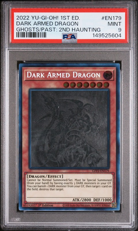 Dark Armed Dragon GFP2-EN179 Ghost Rare 1st Edition Yugioh PSA 9 *604
