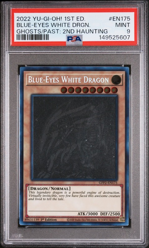 Blue Eyes White Dragon GFP2-EN175 Ghost Rare 1st Edition Yugioh PSA 9 *607