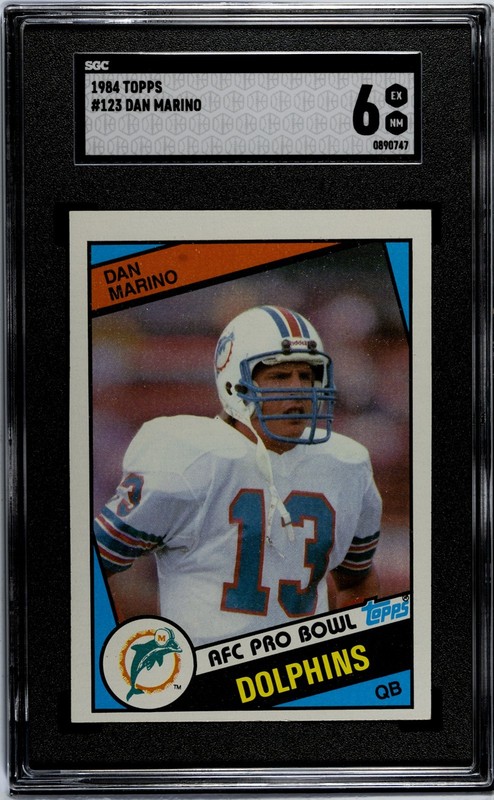 1984 Topps Dan Marino #123 SGC 6 EX-MT Rookie RC HOF Dolphins PSA Comp 🔥