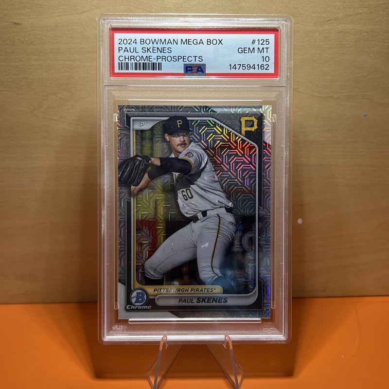 2024 Bowman Mega Box Chrome Prospects Paul Skenes #125 PSA 💎 MINT 10 PIRATES