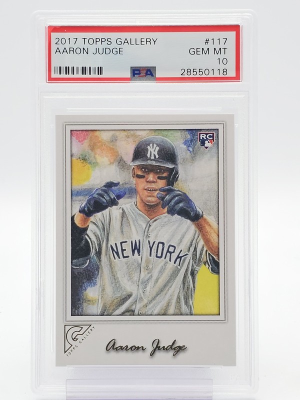 AARON JUDGE 2017 TOPPS GALLERY ROOKIE #117 YANKEES PSA 10 Q2796