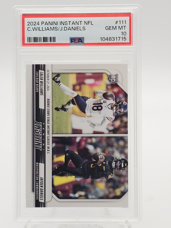 WILLIAMS/DANIELS 2024 PANINI INSTANT #111 ROOKIE RC 1/2712 PSA 10 Q6997