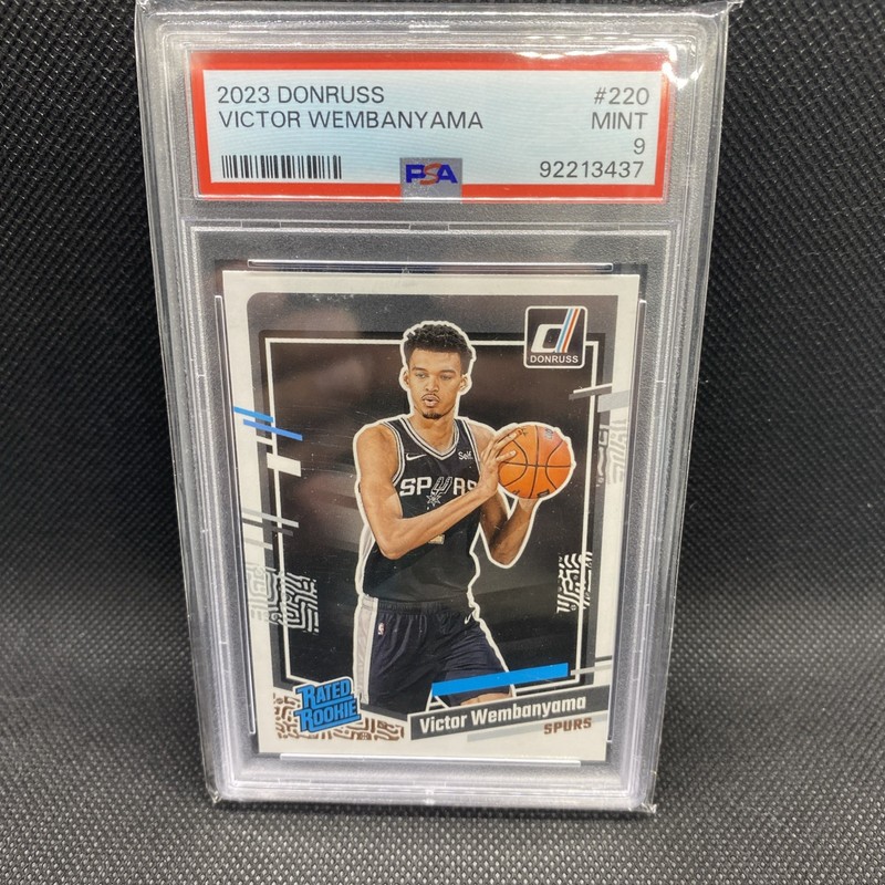 2023-24 Panini Donruss - Rated Rookie Victor Wembanyama #220 (RC) PSA 9
