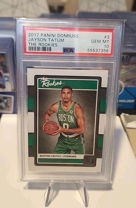 2017 Panini Donruss The Rookies Jayson Tatum #3 PSA 10 GEM MT RC