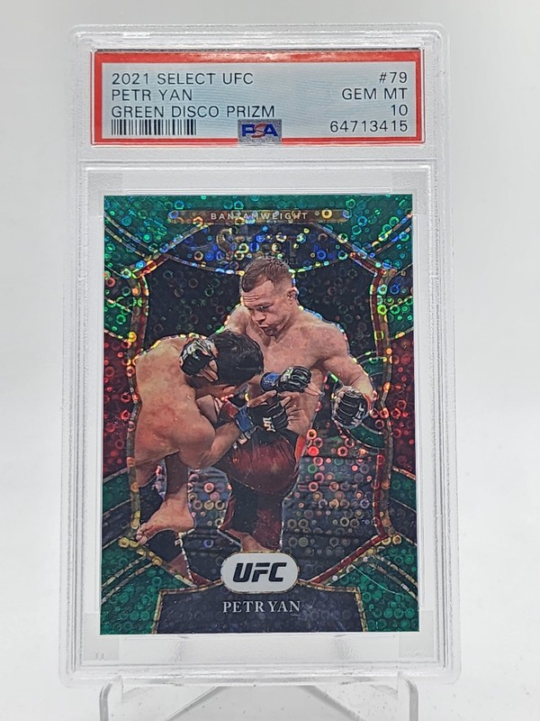 PETR YAN 2021 SELECT UFC GREEN DISCO PRIZM /5 #79 CONCOURSE PSA 10 Q4447