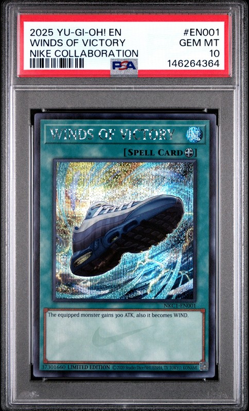 Winds Of Victory NKC1-EN001 Nike Collaboration Promo Yugioh PSA 10 *364