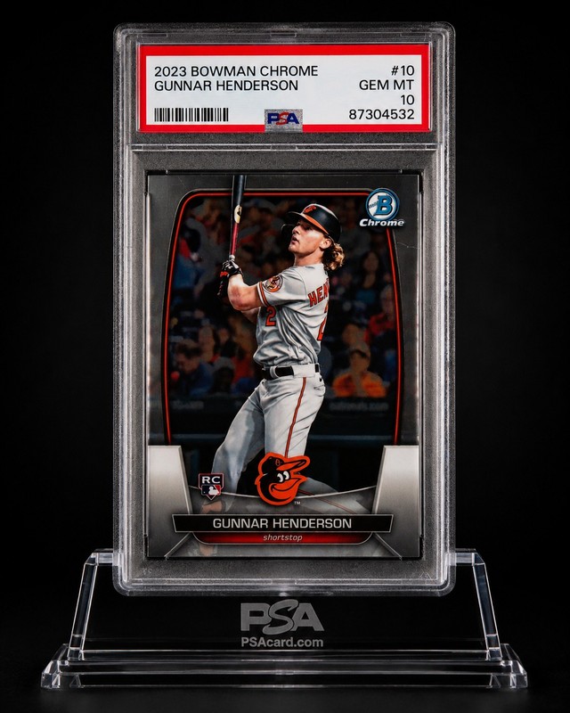 PSA 10 - 2023 Bowman Chrome - Gunnar Henderson #10 (RC)